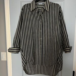 Meilleur Moment striped shirt in cotton blend-never worn